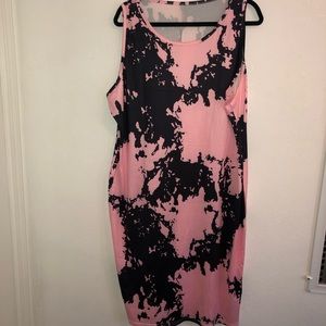 Plus Size Tie Dye Body-con Dress